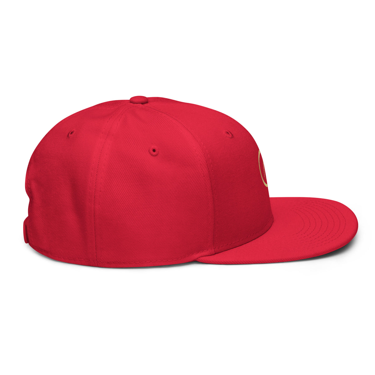 Snapback Rouge African Generation — GA dorée - vue de profil droit - African Generation