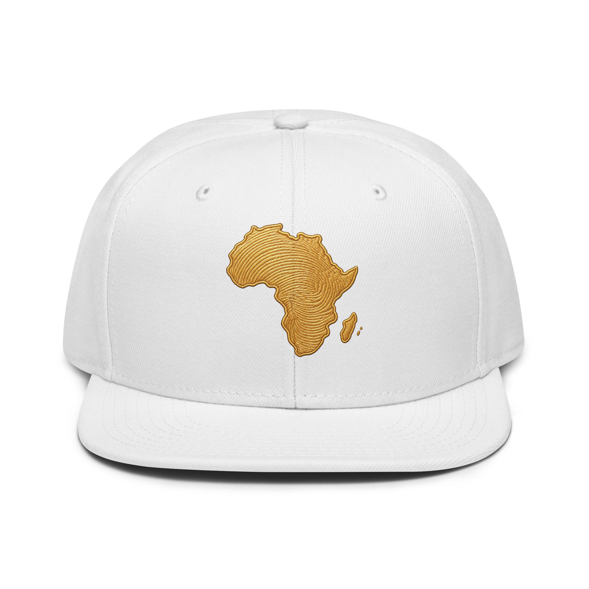 Snapback Blanc Carte Afrique - vue de face - African Generation