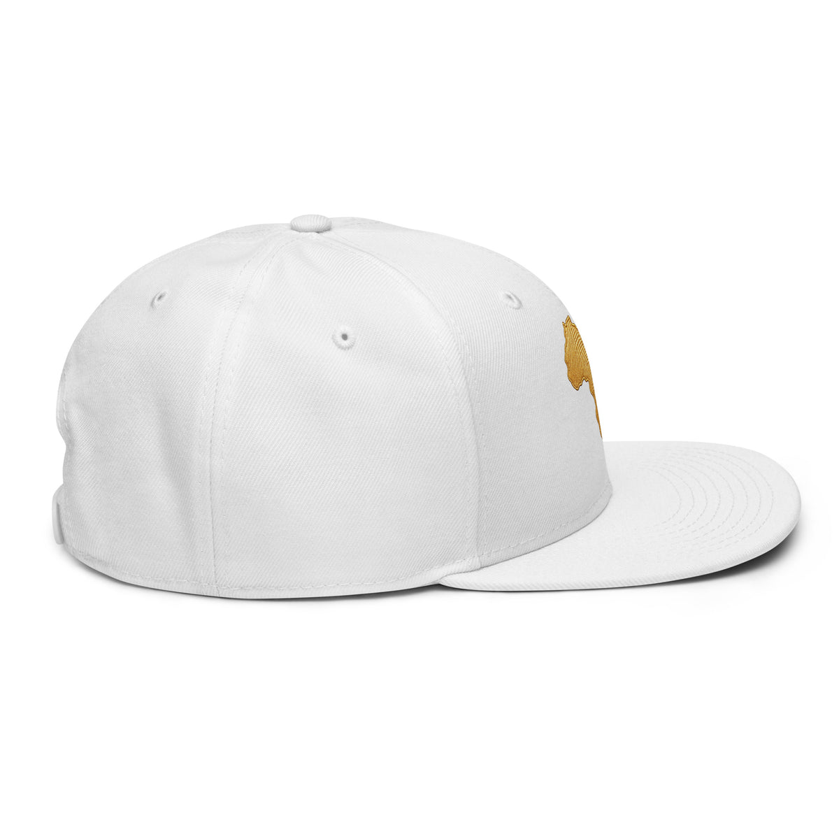 Snapback Blanc Carte Afrique - vue de profil droit - African Generation