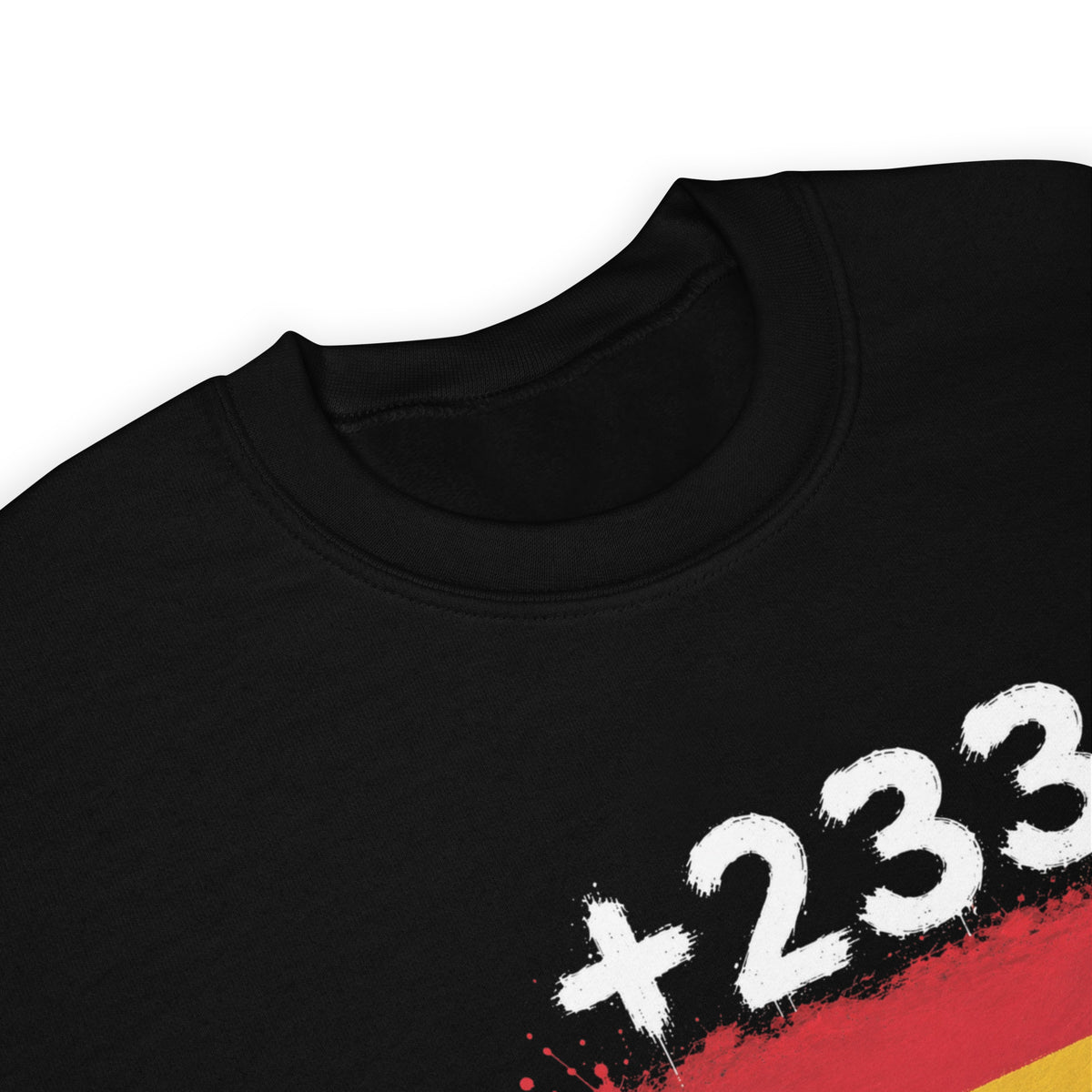 Sweat Ghana +233 Noir - vue de profil