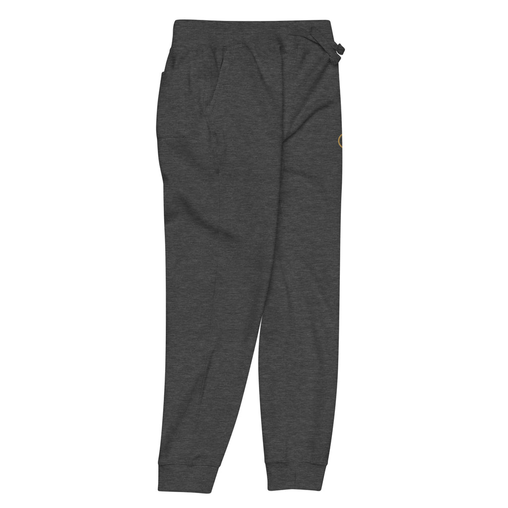 Jogger Gris Chiné African Generation — Impression GA dorée - vue de trois-quarts droit - African Generation