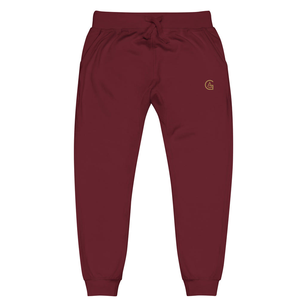 Jogger Bordeaux African Generation — Impression GA dorée - vue de face - African Generation