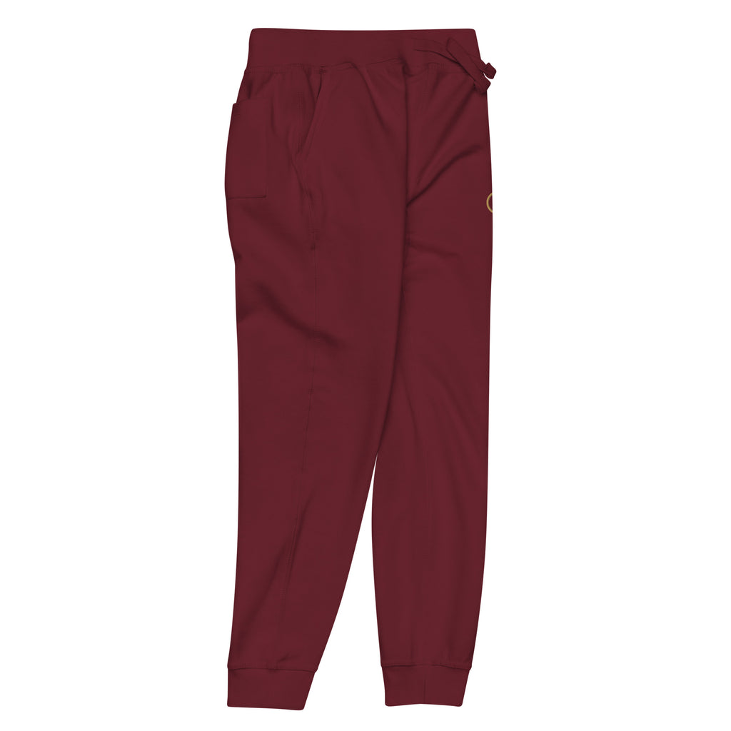 Jogger Bordeaux African Generation — Impression GA dorée - vue de trois-quarts droit - African Generation