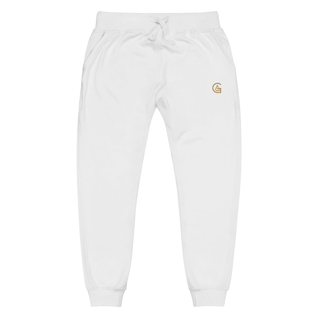Jogger Blanc African Generation — Impression GA dorée - vue de face - African Generation