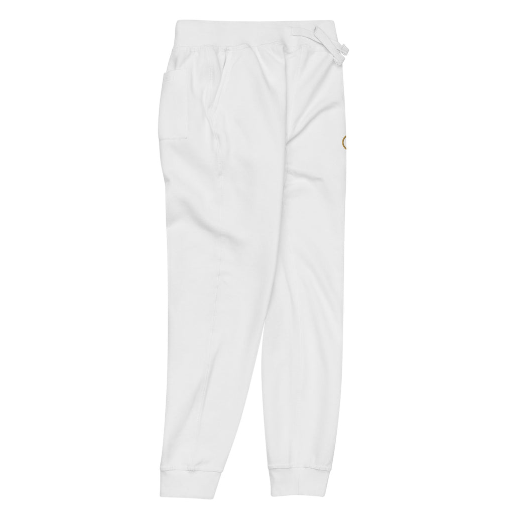 Jogger Blanc African Generation — Impression GA dorée - vue de trois-quarts droit - African Generation