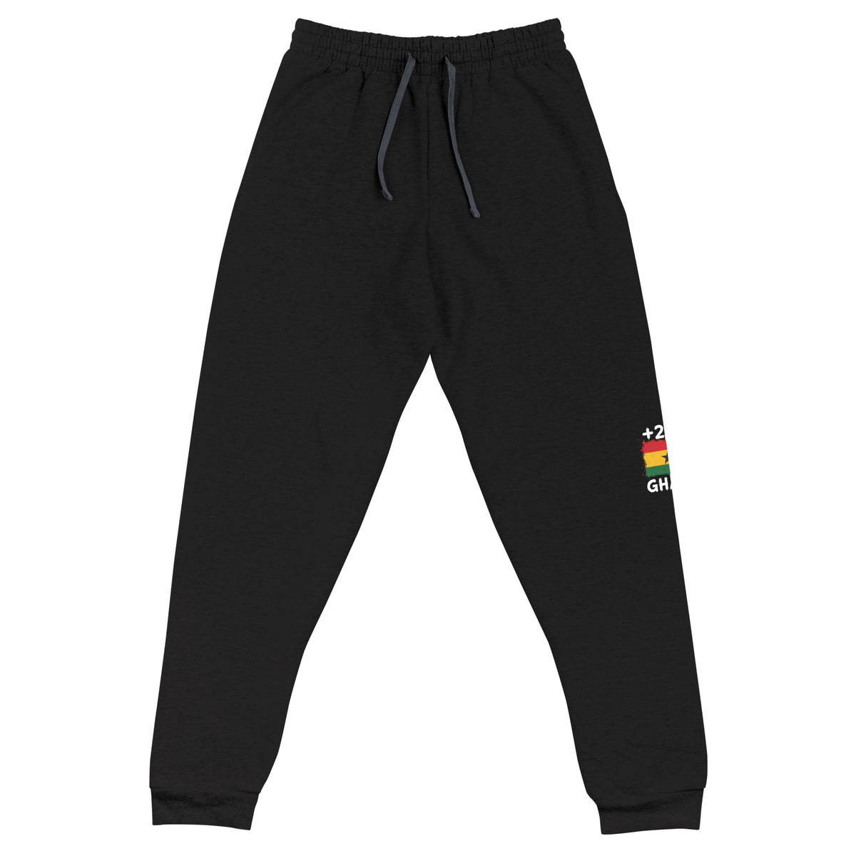 Jogger Ghana +233 noir vue face jambes