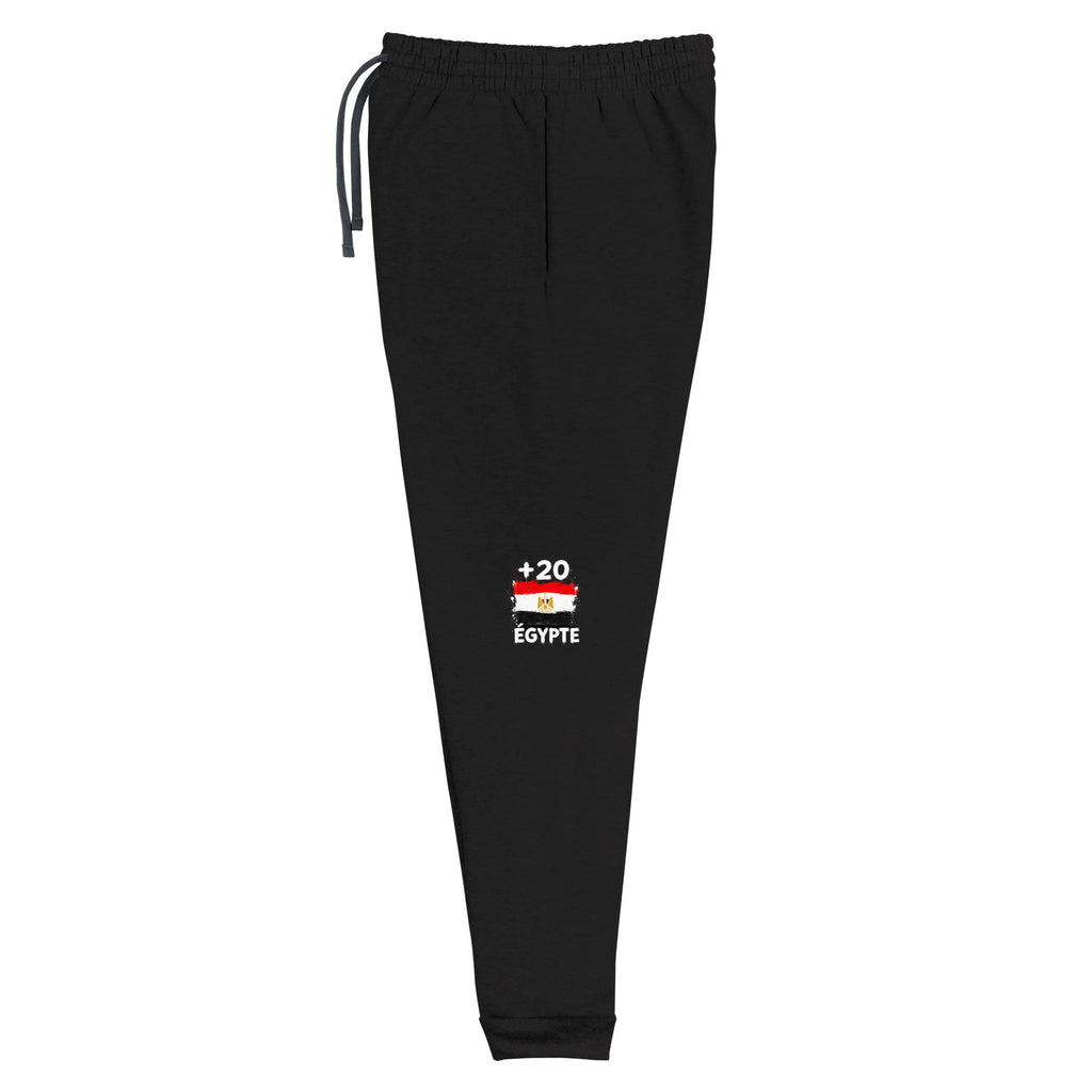 Jogger Égypte +20 vue de face, design drapeau égyptien