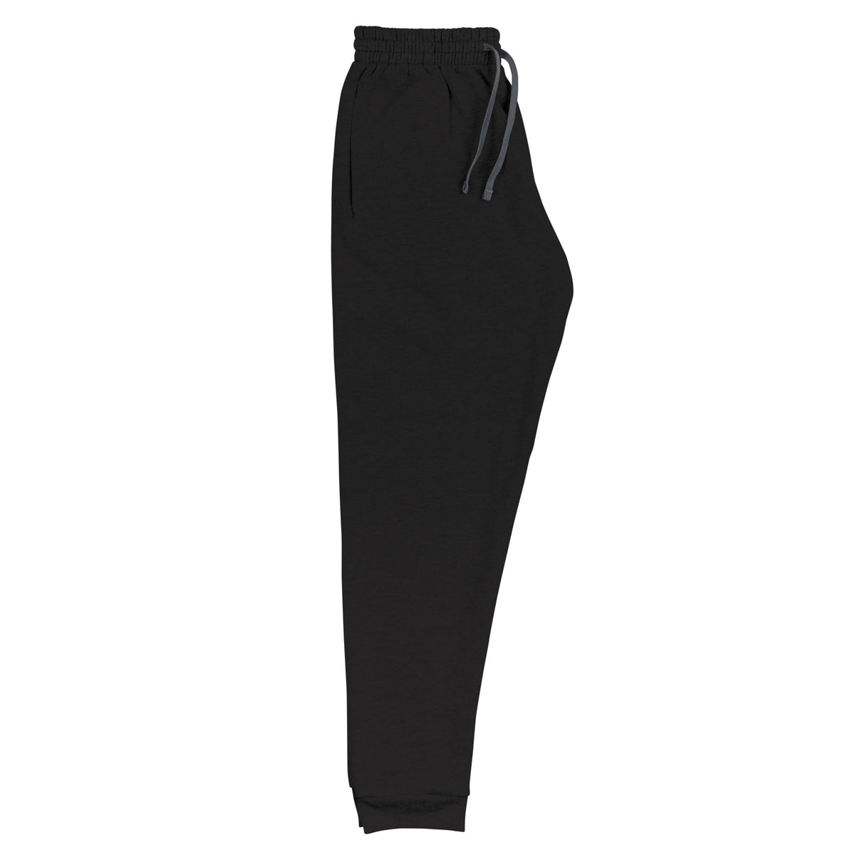 Jogger La Réunion +262 - Noir avec drapeau floqué effet éclaboussure de peinture - vue de trois-quarts droit - Indicatif Fier
