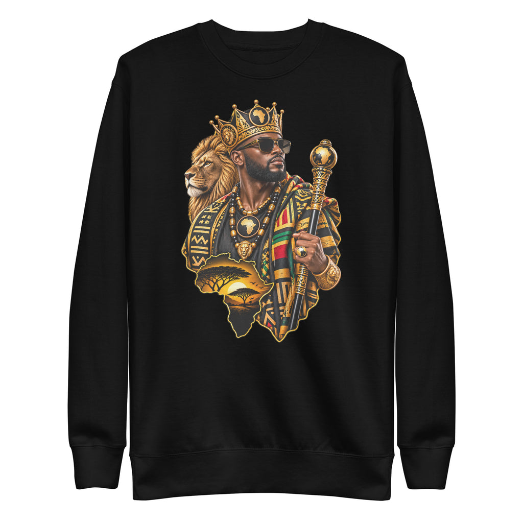 Sweat Noir King - vue de face - African Generation