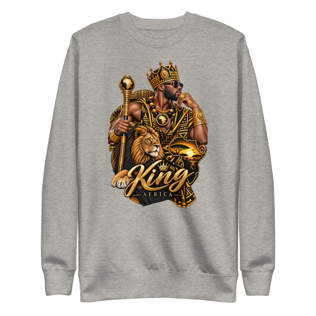 Sweat Gris King Africa - vue de face - African Generation