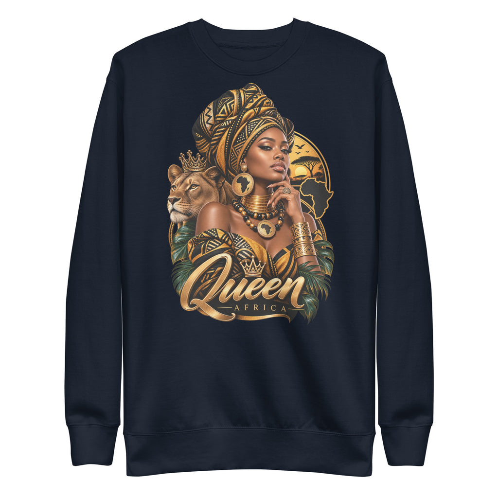 Sweat Marine Queen Africa - vue de face - African Generation