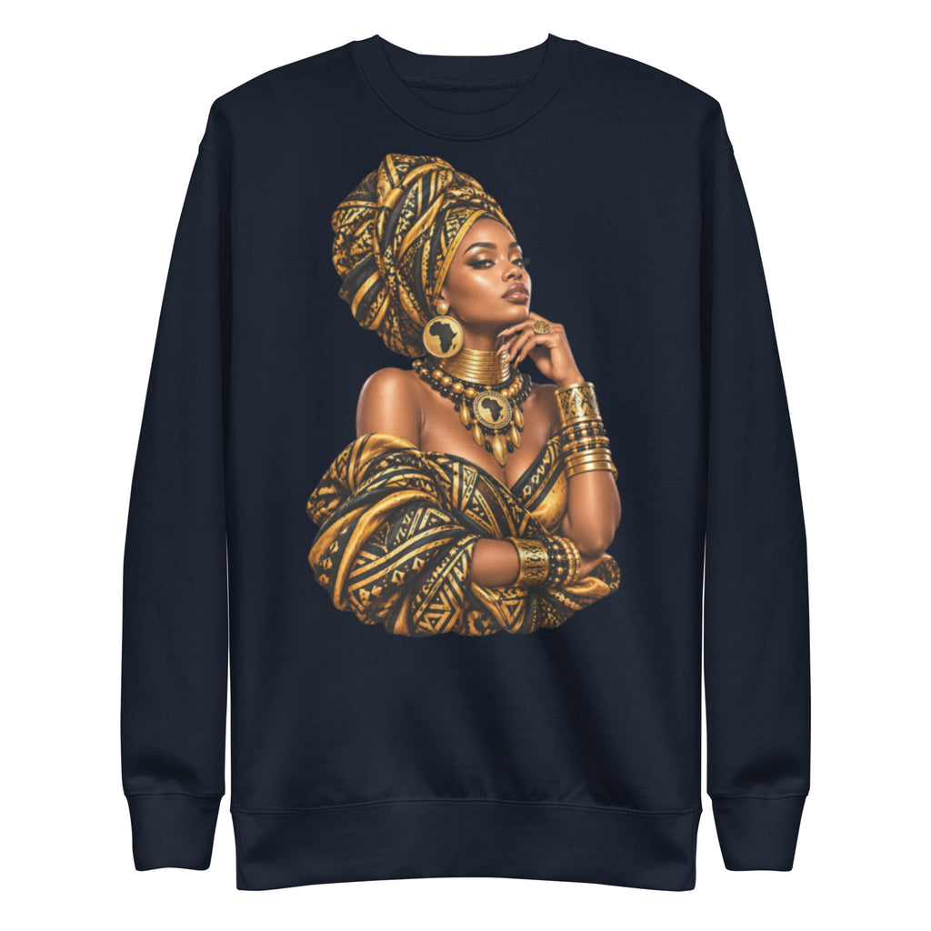 Sweat Marine Queen Royale - vue de face - African Generation