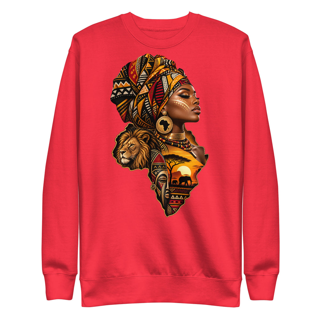 Sweat Rouge Africa Queen - vue de face - African Generation