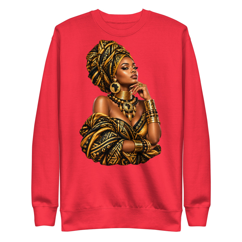 Sweat Rouge Queen Royale - vue de face - African Generation