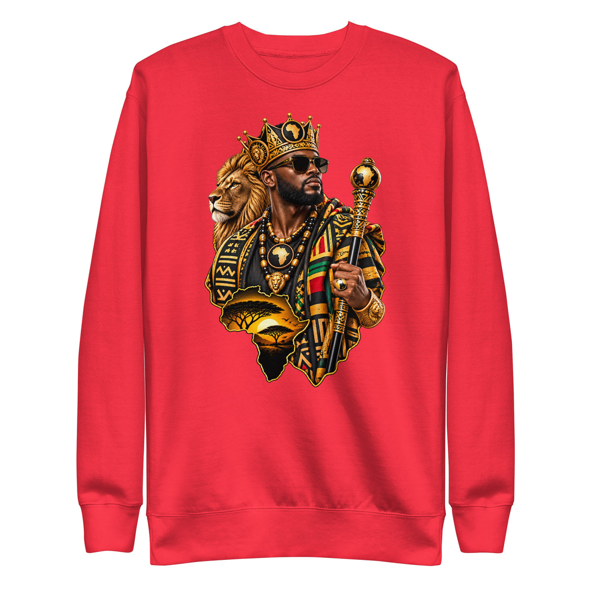 Sweat Rouge King - vue de face - African Generation