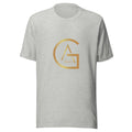 T-shirt Gris Chiné African Generation — Monogramme GA doré - vue de face - African Generation