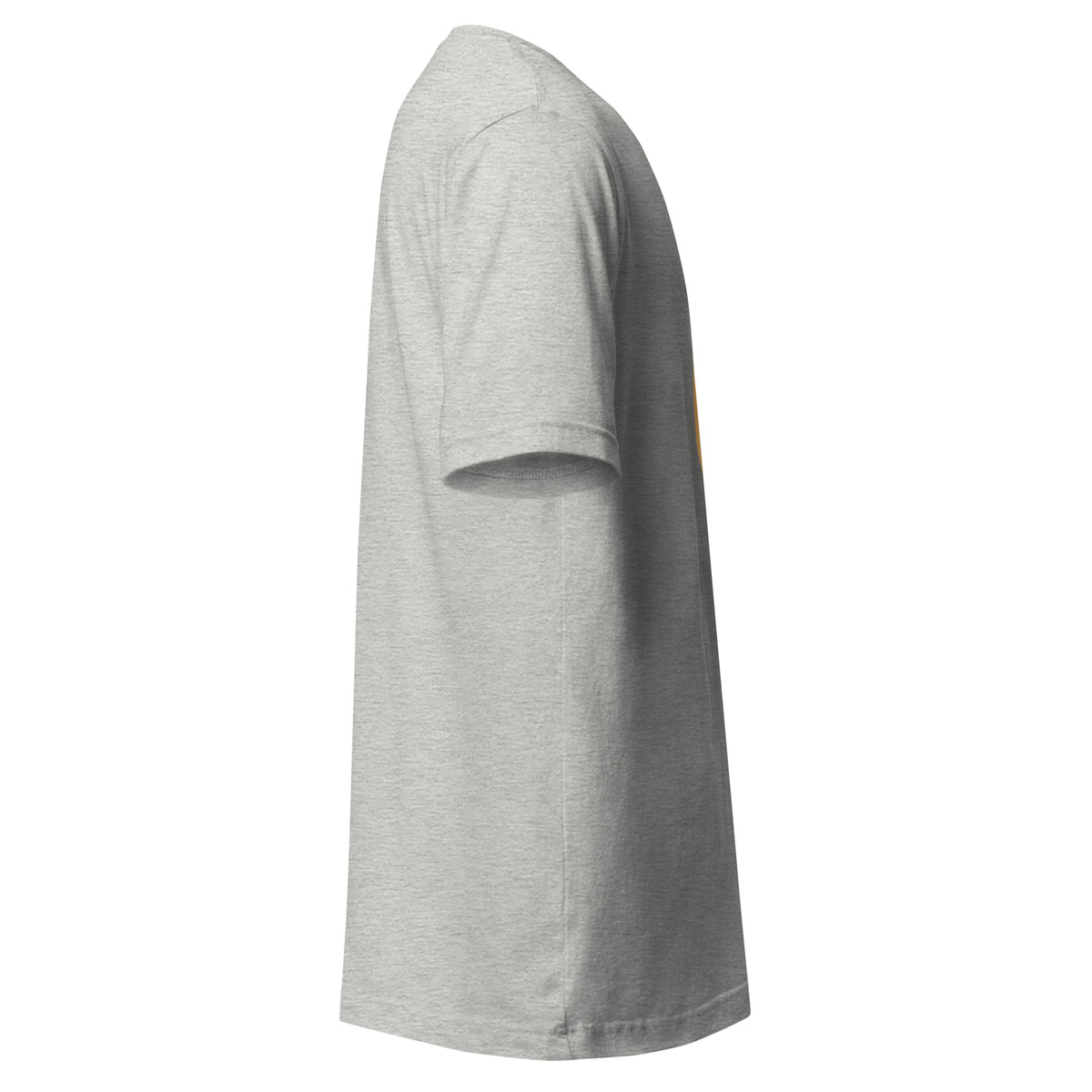 T-shirt Gris Chiné African Generation — Monogramme GA doré - vue de profil droit - African Generation