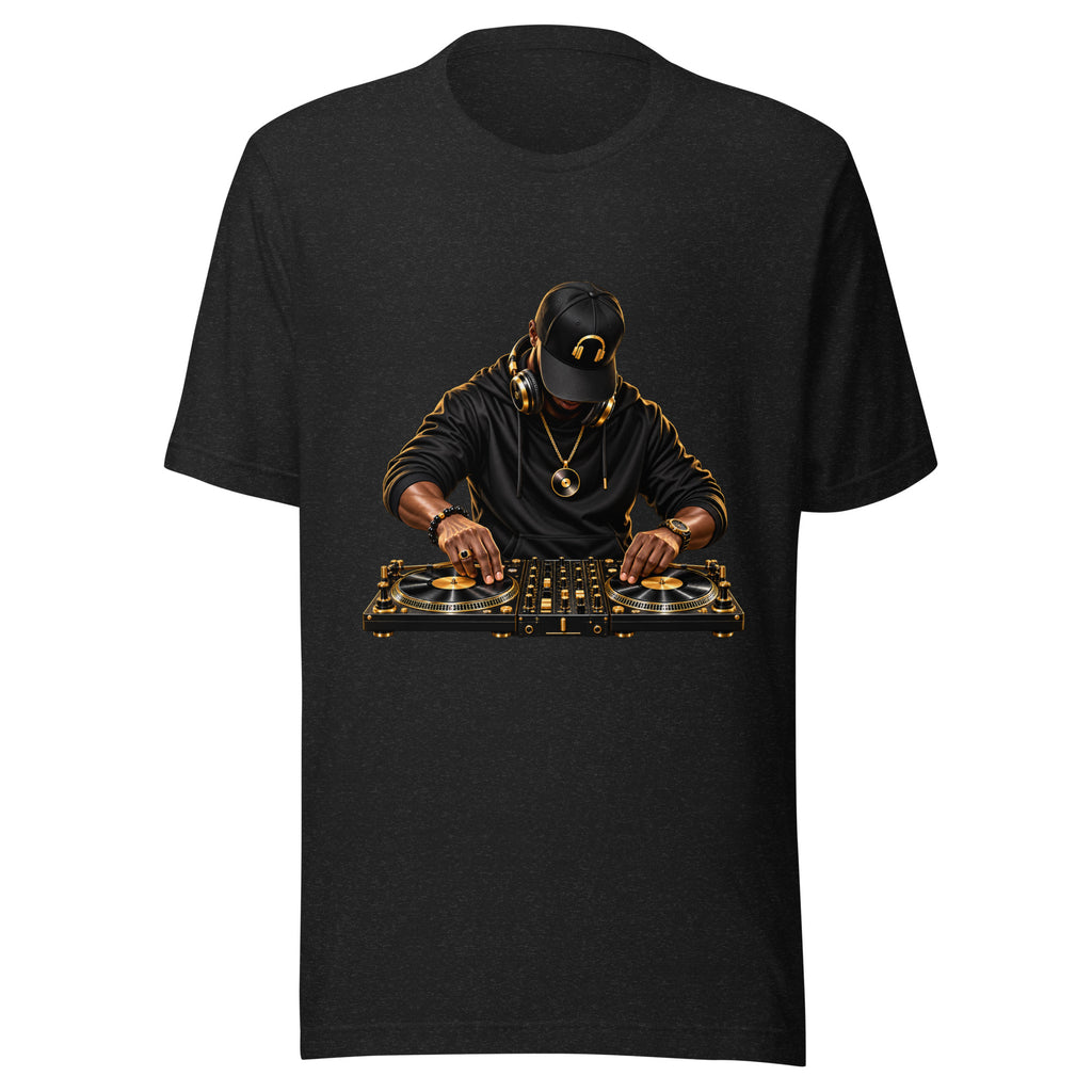 T-shirt Noir Dj Klassic Ethnik - vue de face - African Generation