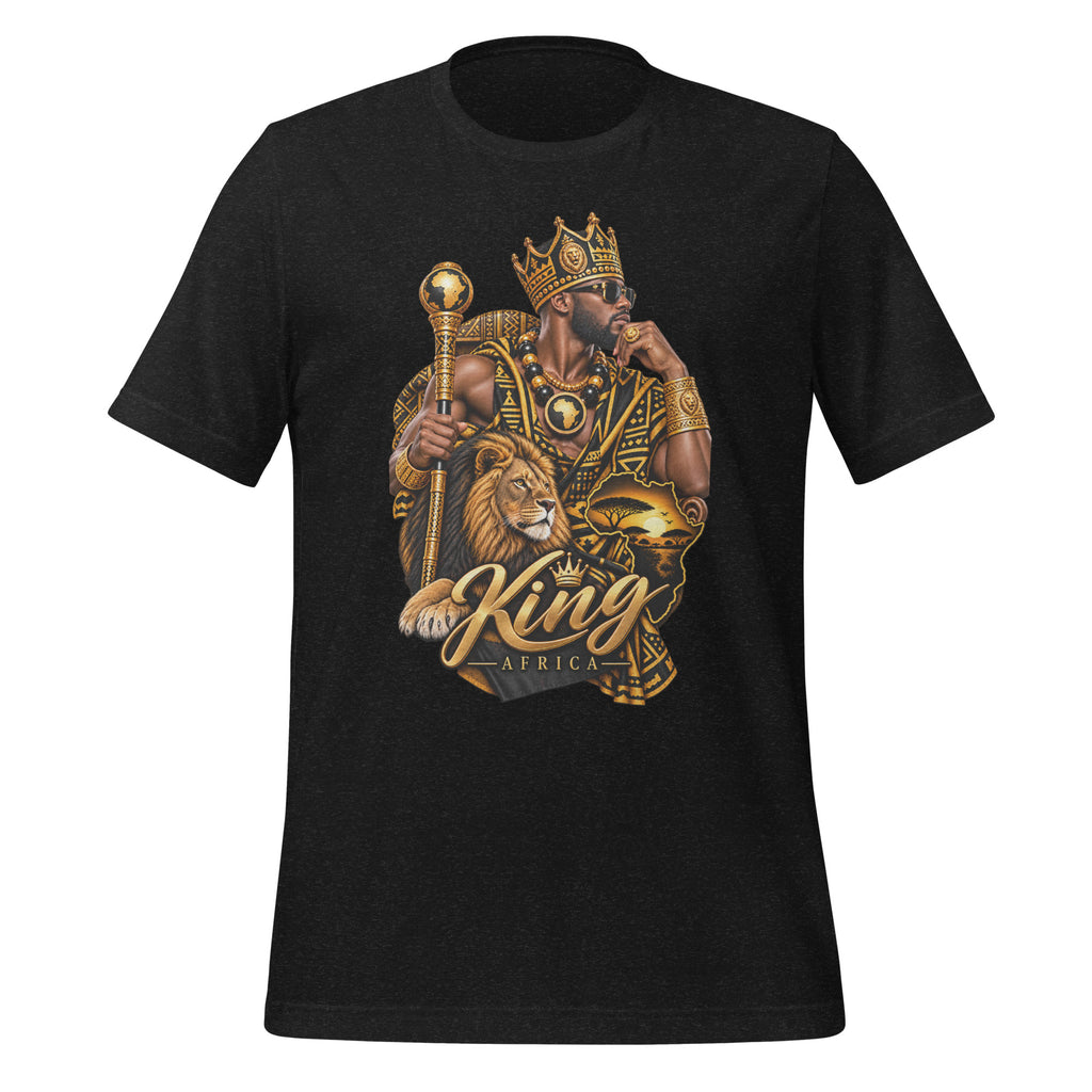 T-shirt Noir King Classic - vue de face - African Generation