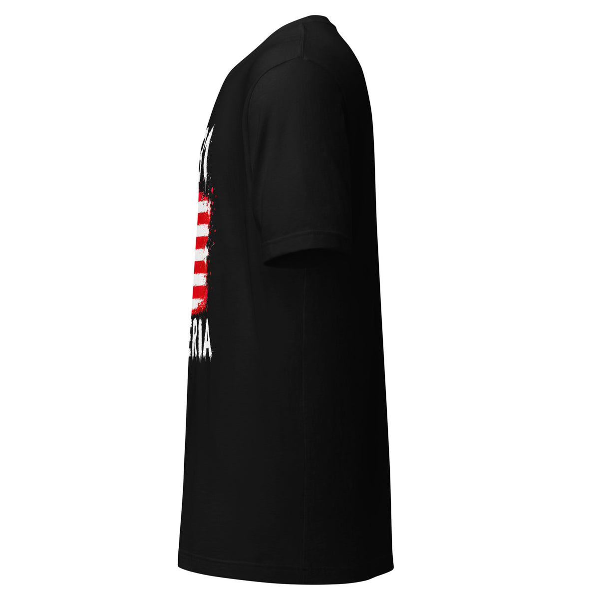 T-shirt Liberia +231 Noir profil gauche