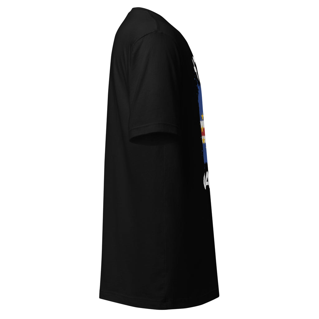 T-shirt Cap-Vert +238 noir vue de profil droit