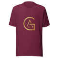 T-shirt Bordeaux African Generation — Monogramme GA doré - vue de face - African Generation