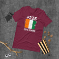 T-shirt Côte d'Ivoire Maroon vue de face, drapeau ivoirien