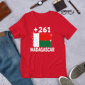 T-shirt Madagascar Red vue de face, drapeau malgache