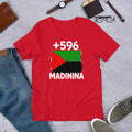 T-shirt Martinique Red vue de face, drapeau martiniquais