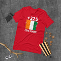 T-shirt Côte d'Ivoire Red vue de face, drapeau ivoirien