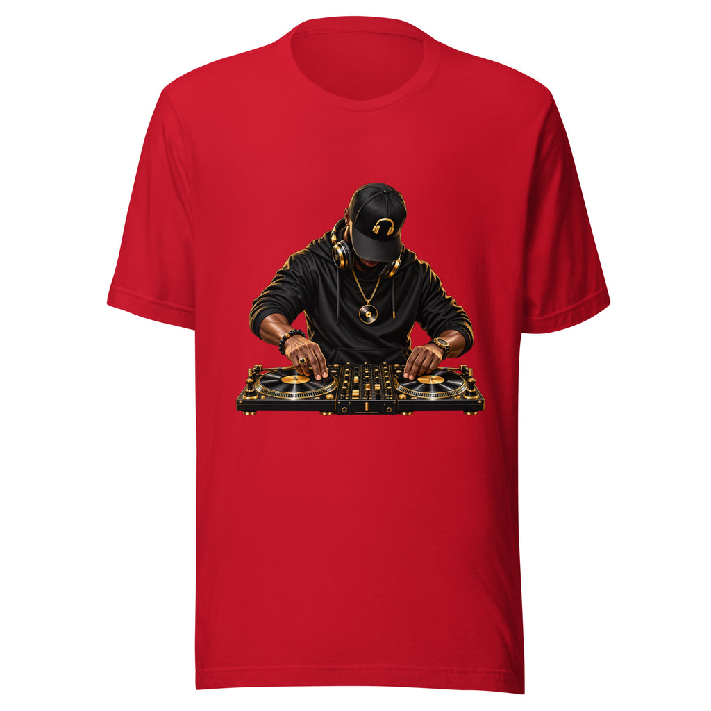 T-shirt Rouge Dj Klassic Ethnik - vue de face - African Generation
