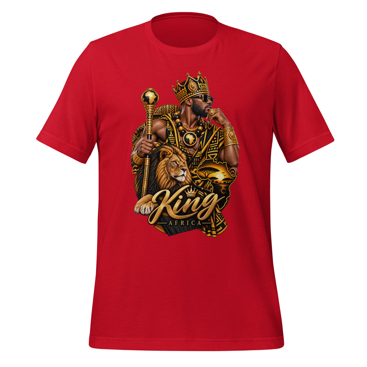 T-shirt Rouge King Classic - vue de face - African Generation