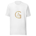 T-shirt Blanc African Generation — Monogramme GA doré - vue de face - African Generation