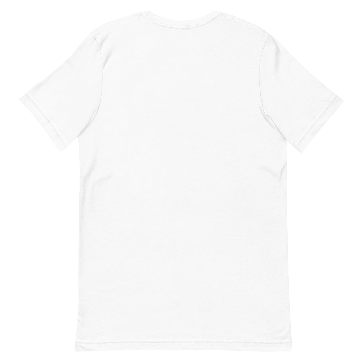 T-shirt Mexique +52 - Blanc avec drapeau floqué effet éclaboussure de peinture - vue de dos - Indicatif Fier