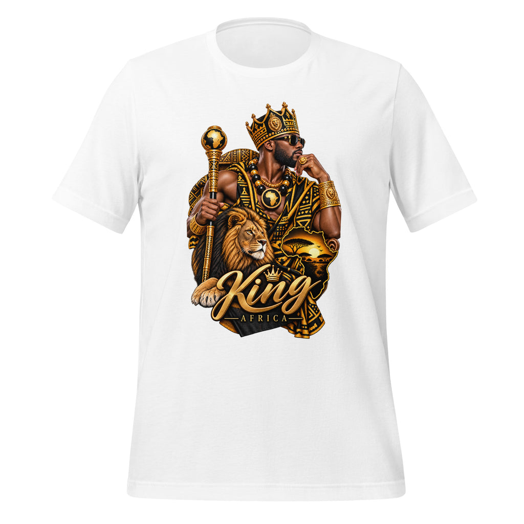 T-shirt Blanc King Classic - vue de face - African Generation