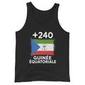 Débardeur Guinée Équatoriale +240 - vue de face avec drapeau et indicatif téléphonique