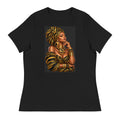 T-shirt Noir Queen Royale - vue de face - African Generation