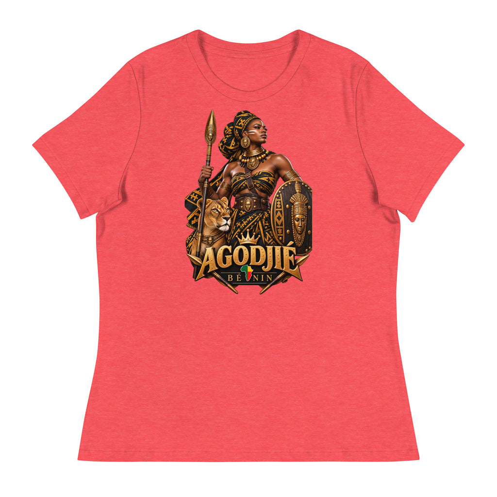 T-shirt Rouge AGODJIÉ BÉNIN - vue de face - African Generation