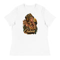 T-shirt Blanc Queen Africa - vue de face - African Generation