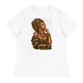 T-shirt Blanc Queen Royale - vue de face - African Generation