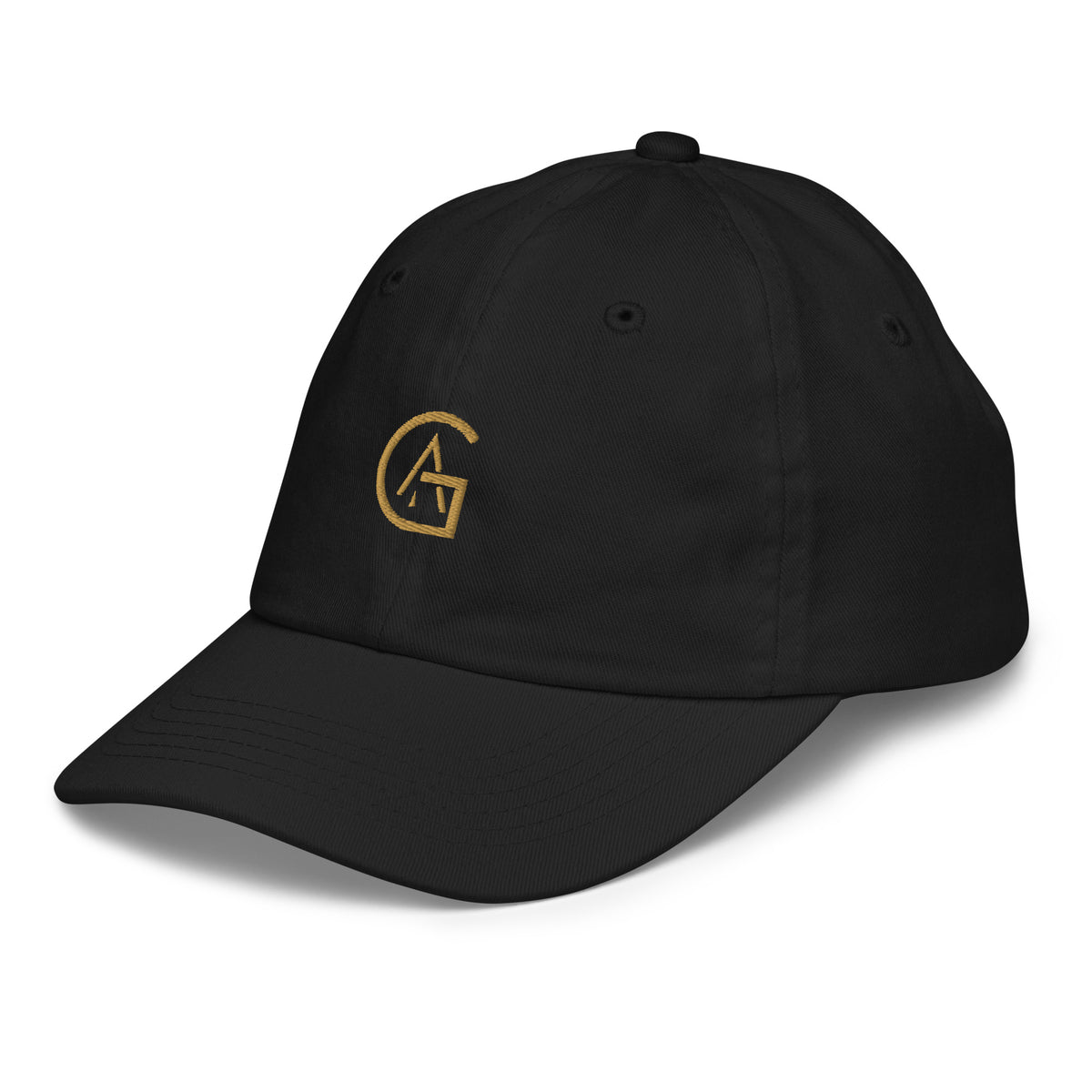 Casquette Enfant African Generation - GA dorée - vue de trois-quarts gauche - African Generation